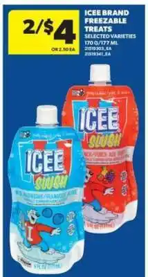 Real Canadian Superstore ICEE Brand Freezable Treats offer