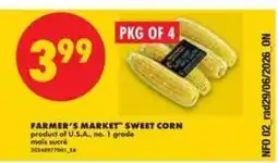 No Frills FARMER'S MARKET SWEET CORN offer