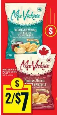 Food Basics MISS VICKIE’S POTATO CHIPS offer