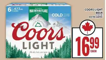 Food Basics Coors Light Beer offer