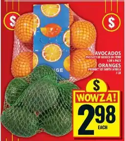 Food Basics Avocados and Oranges offer