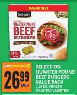 Food Basics Selection Quarter Pound Beef Burgers Value Pack offer