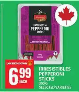 Food Basics IRRESISTIBLES PEPPERONI STICKS offer