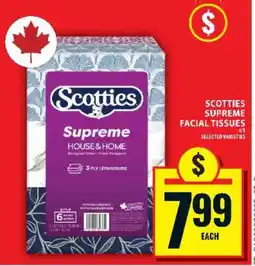 Food Basics Scotties Supreme Facial Tissues offer