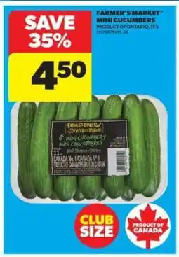 Real Canadian Superstore FARMER'S MARKET MINI CUCUMBERS offer
