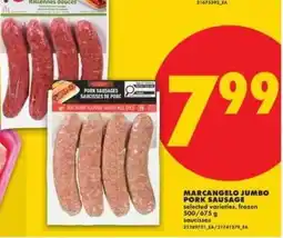 No Frills MARCANGELO JUMBO PORK SAUSAGE offer