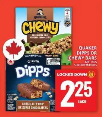 Food Basics QUAKER DIPPS OR CHEWY BARS offer