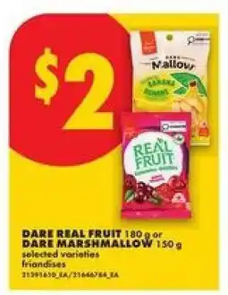 No Frills DARE REAL FRUIT or DARE MARSHMALLOW offer