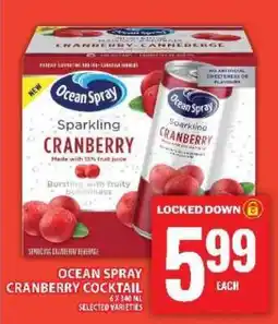 Food Basics OCEAN SPRAY CRANBERRY COCKTAIL offer