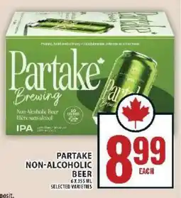 Food Basics Partake non-alcoholic beer offer