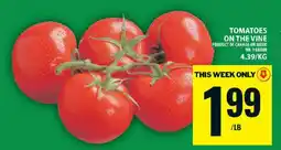 Food Basics TOMATOES ON THE VINE offer