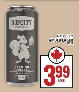 Food Basics Hop City Amber Lager offer