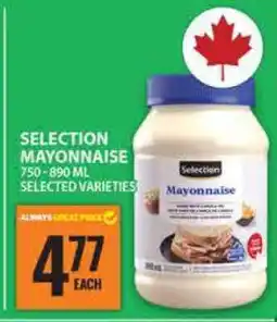 Food Basics SELECTION MAYONNAISE offer
