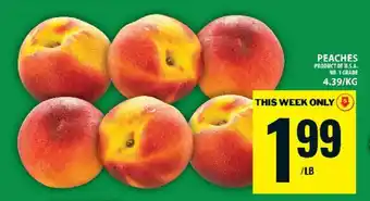 Food Basics PEACHES offer