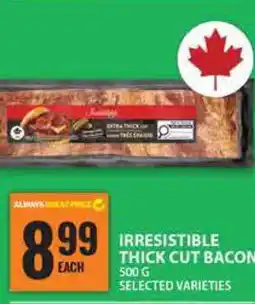 Food Basics Irresistible Thick Cut Bacon offer