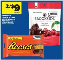 Real Canadian Superstore Hershey's Chocolate Bar Multipack or Pouches offer