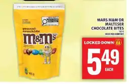 Food Basics Mars M&M or Malteser Chocolate Bites offer