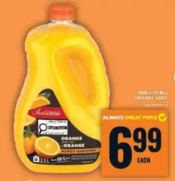 Food Basics Irresistible Orange Juice offer