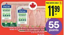 Food Basics Prime Raised Without Antibiotics Fresh Boneless Skinless Chicken Breast offer