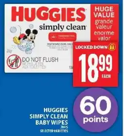 Food Basics HUGGIES SIMPLY CLEAN BABY WIPES offer