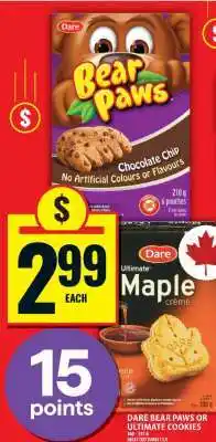 Food Basics Dare Bear Paws or Ultimate Cookies offer