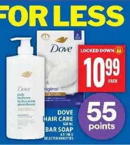 Food Basics Dove Hair Care or Bar Soap offer