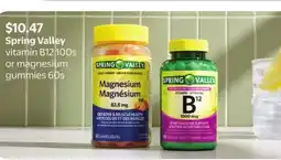Walmart Spring Valley vitamin B12 100s or magnesium gummies 60s offer