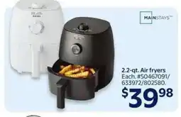 Walmart 2.2-qt. Air fryers offer
