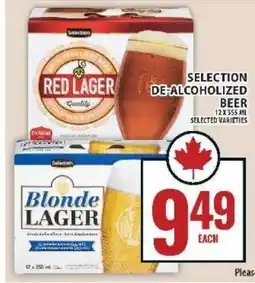 Food Basics SELECTION DE-ALCOHOLIZED BEER offer