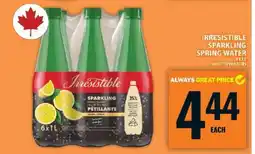 Food Basics Irresistible Sparkling Spring Water offer