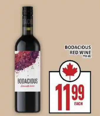 Food Basics Bodacious Red Wine offer