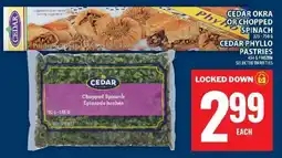 Food Basics Cedar Okra or Chopped Spinach offer