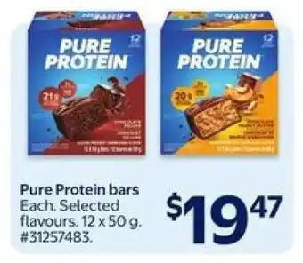 Walmart Pure Protein Bars offer