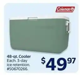 Walmart 48-qt. cooler offer