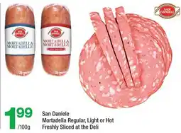 Highland Farms San Daniele Mortadella Regular, Light or Hot Freshly Sliced at the Deli offer