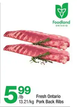 Highland Farms Fresh Ontario Pork Back Ribs offer