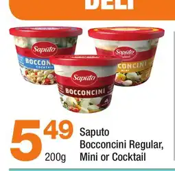 Highland Farms Saputo Bocconcini Regular, Mini or Cocktail offer