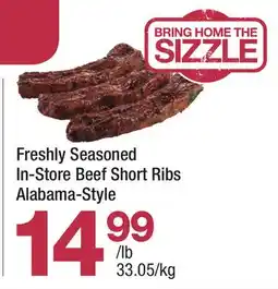 Highland Farms Freshly Seasoned In-Store Beef Short Ribs Alabama-Style offer