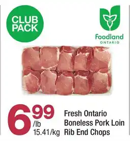 Highland Farms Fresh Ontario Boneless Pork Loin Rib End Chops offer