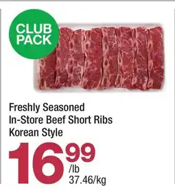 Highland Farms Freshly Seasoned In-Store Beef Short Ribs Korean Style offer