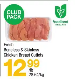 Highland Farms Fresh Boneless & Skinless Chicken Breast Cutlets offer