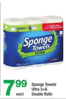 Highland Farms Sponge Towels Ultra 3-6 Double Rolls offer