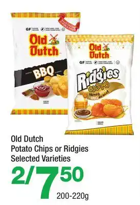 Highland Farms Old Dutch Potato Chips or Ridgies offer