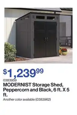 Patrick Morin MODERNIST Storage Shed, Peppercorn and Black, 6 ft. X 5 ft offer