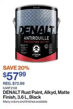 Patrick Morin Rust Paint, Alkyd, Matte Finish, 3.6 L, Black offer