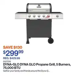 Patrick Morin DYNA GLO Propane Grill, 5 Burners, 75,000 BTU offer