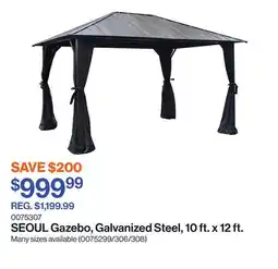 Patrick Morin SEOUL Gazebo, Galvanized Steel, 10 ft. x 12 ft offer