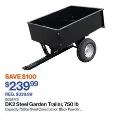 Patrick Morin Steel Garden Trailer, 750 lb offer