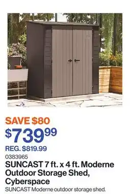 Patrick Morin 7 ft. x 4 ft. Moderne Outdoor Storage Shed, Cyberspace offer