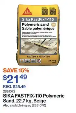Patrick Morin FASTFIX-110 Polymeric Sand, 22.7 kg, Beige offer